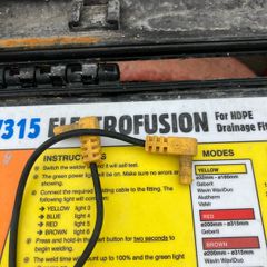 Advanced AW315 electrofusion plastic welder