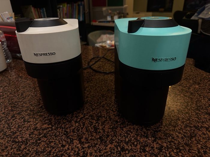 Nespresso Vertuo Pop - Aqua Mint - Tiffany Blue Smart Pod Coffee Machine