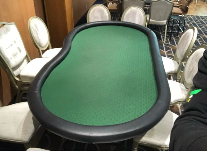 Poker tables used good with folding legs