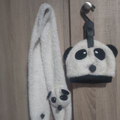 Panda set scarf and cap up to 2/3 years old