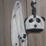 unisex Winter set Scarf and Cap Panda Style Size uni . Fits up to 3 years Image 2