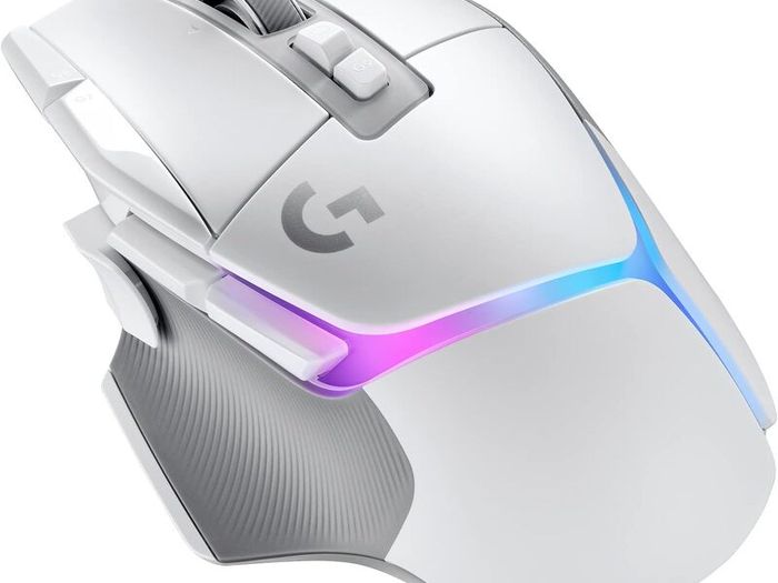 Logitech G502 X PLUS LIGHTSPEED Wireless RGB Gaming Mouse - Optical mouse with LIGHTFORCE hybrid switches, LIGHTSYNC RGB, HERO 25K gaming sensor, compatible with PC - macOS/Windows - White