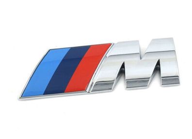 90mm Large Bmw ///m-sport M Sport Power Emblem Logo Badge M-tech Chrome Front Rear Side Universal