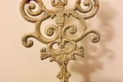 Vintage Cast Iron Candelabra Ornate Florentine Shabby Chic Candle Holder