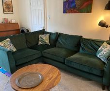 Velvet Corner Sofa
