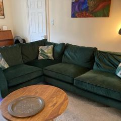 Velvet Corner Sofa