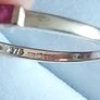 9 carat gold Ruby eternity ring with 7 stones Diamond Image 7