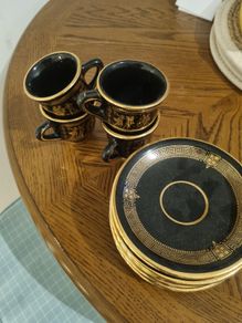 Vintage Inias Handmade Greek Coffee Set