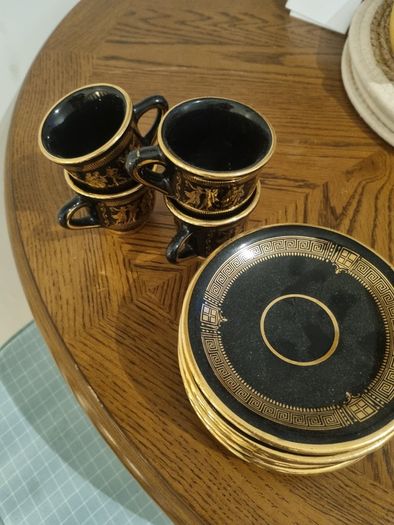 Vintage Inias Handmade Greek Coffee Set