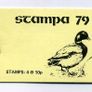 1979 Ireland Stampa Exhibition Souvenir Booklet showing duck on the font and includes X 10p Great Crested Grebe in booklet. Image 2