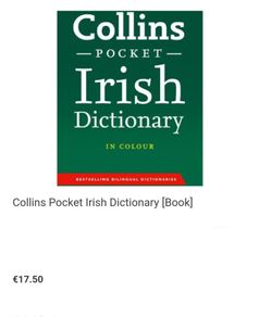 Collins pocket ; Irish Dictionary (u.p.s.) 5 (1513)