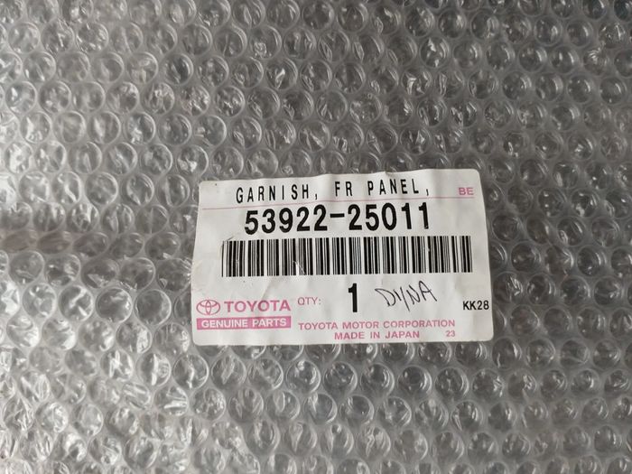 Genuine Toyota Dyna 01-12,part 53922-25011 (panel, Front Valance, Lh)
