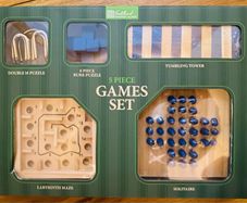 Traditional Wooden Games 5 Piece Set