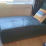 C corner leather sofa and leather suede chaise lounge Image 6
