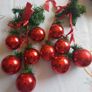 2 x Vitage Hanging Christmas Baubles Decorations Image 2
