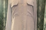 Zara long sleeve light blue blouse. Size L