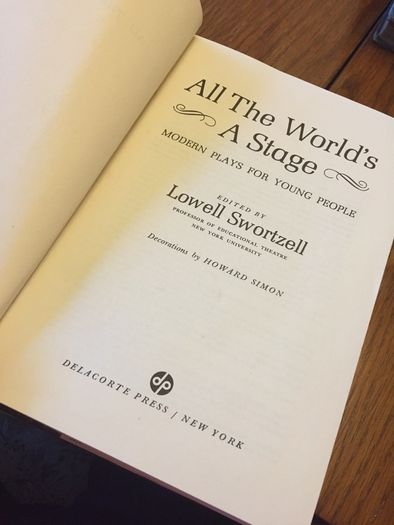 All the worlds a stage modern plays for young people