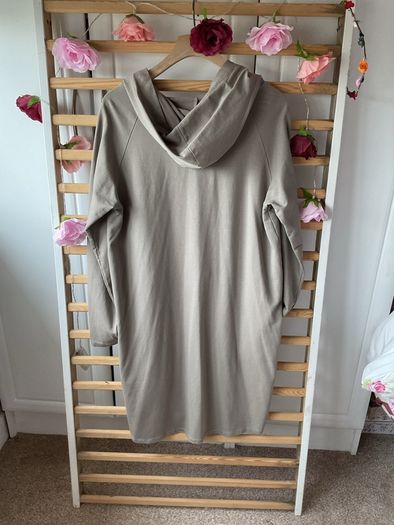 dress bnwt casual hooded dress size small 10/12 khaki marina gigli
