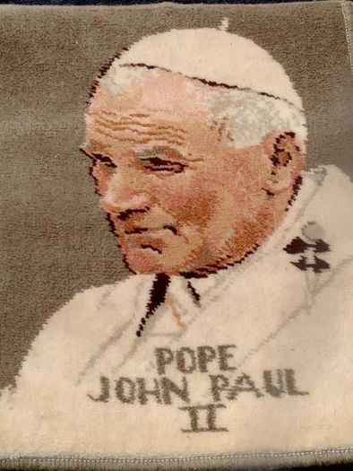 Presume Vintage Pope John Paul II Carpestry