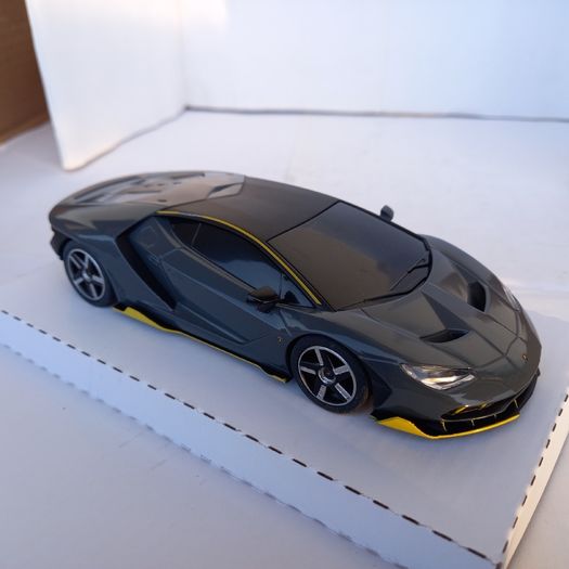 Scalextric Lamborghini Centenario Slot Car. (Carbon Black) - street supercar superslot