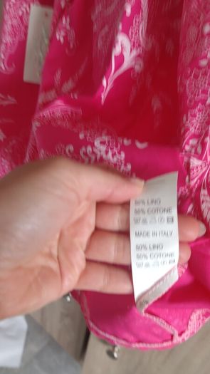 Pink dress with belt l size uk 8 never worn premium quality