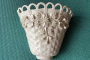 Antique Belleek Wall Mounted Vase