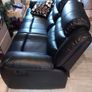3 Seater leather reclining Sofa Image 5