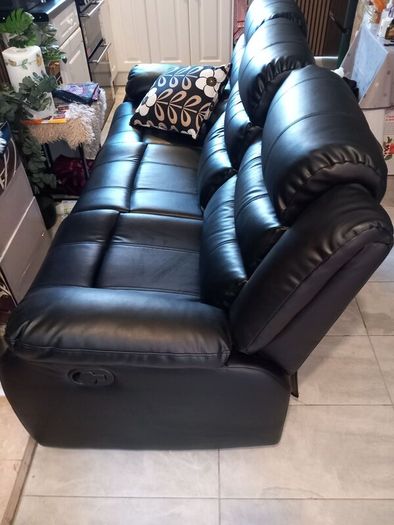 3 Seater leather reclining Sofa