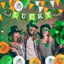 NEW SALE | St Patricks Day Decorations St Patricks Day Accessories, Welcome Lucky Banner Irish Bunting St Patricks Day Balloons Shamrocks Bunting Confetti for Home Bar Paddy's Day Irish Day Party Supplies Image 5