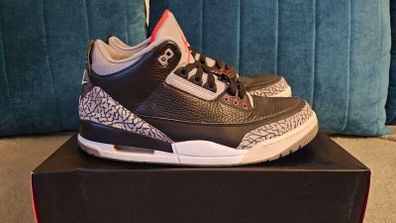 Jordan 3 black cement UK12, EU 47,5
