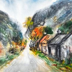 Gap of dunloe watercolour