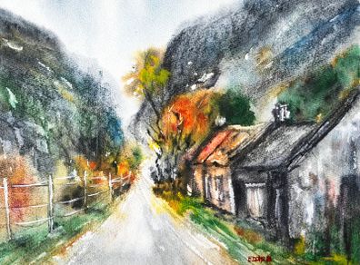 Gap of dunloe watercolour