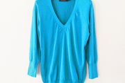 Teal Cotton Sweater sz S