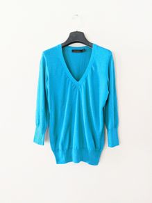 Teal Cotton Sweater sz S