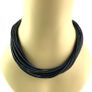 Vintage black corded bohemian necklace Image 2