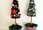 Designer Christmas Tree in Zinc Pot