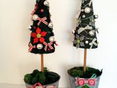 Designer Christmas Tree in Zinc Pot