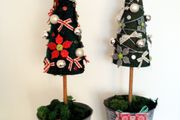 Designer Christmas Tree in Zinc Pot