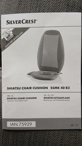 Silvercrest shiatsu chair cushion