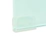TV Stand/Monitor Riser Glass White 120x30x13 cm Image 3