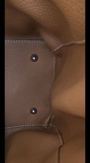 Reversible Genuine Pebbled Leather & Suede Tote / Sack Bag