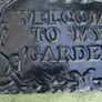 Welcome To My Garden Sign made of Cast Iron - Wall Decor - Garden Decor - Home Decor - Garden Sign - Cast Iron Sign - Housewarming Gift Idea Image 2