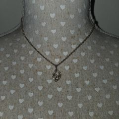 Links of London silver chain and 3d heart shape