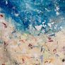 Original Abstract Painting Beach Art Beachscape Seascape Image 9