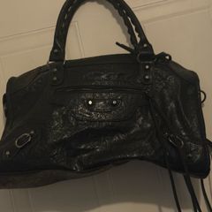 black motorcycle bag
