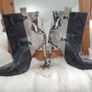 Authentic Paris Texas two tones python snake skin leather 100mm heels ankle boots Image 2