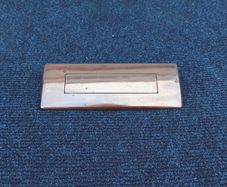 Door letter plate  dark copper finish