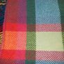 Cashmere Throw Bright Yellow, Pink and Green Check Image 3
