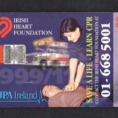 1999 Ireland 10 unit The Irish Heart Foundation and BUPA Ireland to promote the use of basic and simple lifesaving CPR skills (Schlumberger SC7) Call Card Used