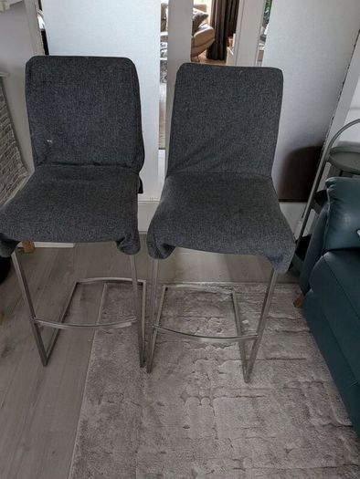 stainless steel bar stool (covers not included)